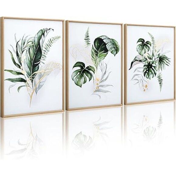 Framed Canvas Wall Art for Living Room Botanical Wall Art